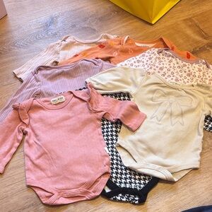 Set of 7 Long Sleeve Onsies